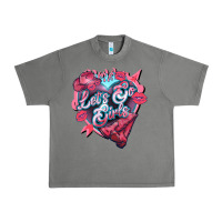 Tornado Let's go girls pink Valentine's Day Urban Heavy Tee - HowdyJamesFarm