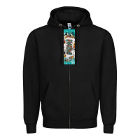 Black mimi sunflower cowhide leopard  pen wrap Zipper Hoodie - Artiststas