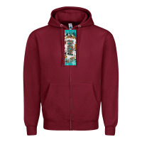 Burgundy mimi sunflower cowhide leopard  pen wrap Zipper Hoodie - Artiststas