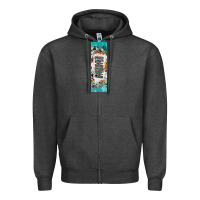 Charcoal Heather mimi sunflower cowhide leopard  pen wrap Zipper Hoodie - Artiststas