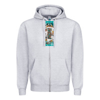 Heather Grey mimi sunflower cowhide leopard  pen wrap Zipper Hoodie - Artiststas