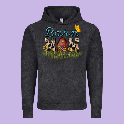 Barn Mom Sunflower Mother's Day Vintage Hoodie Designed By Howdyjamesfarm