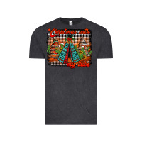 Vintage Black christmas with my tribe Vintage Tee - Jasminsmagicworld