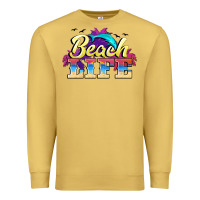 Antique Gold beach life Premium Sweatshirt - BarkalooDesign