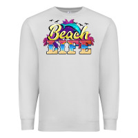 Dove Grey beach life Premium Sweatshirt - BarkalooDesign