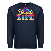 Navy beach life Premium Sweatshirt - BarkalooDesign