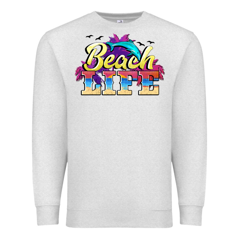 Beach Life Premium Sweatshirt by BarkalooDesign | Teevron