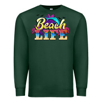 Sports Green beach life Premium Sweatshirt - BarkalooDesign