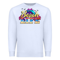 White beach life Premium Sweatshirt - BarkalooDesign
