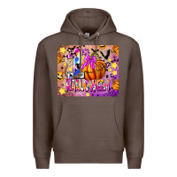 Coffee 1st Halloween Premium Hoodie - CowhideDigitalArt