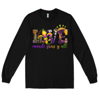 Black love. ardi gras y'all Long Sleeve Tee - OliviaCreatesArt