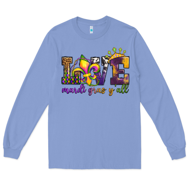 Love. Ardi Gras Y'all Long Sleeve Tee by OliviaCreatesArt | Teevron