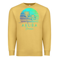 Antique Gold Vintage Aruba Beach Tropical Vibes Vacation Souvenir Gift Premium Sweatshirt - longCreatives