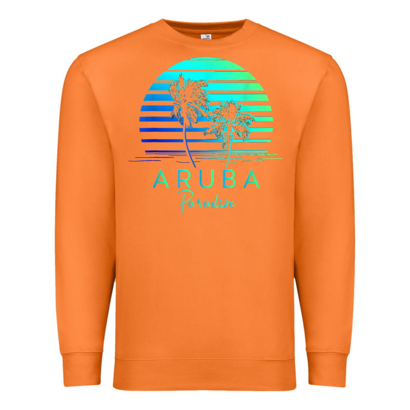 Vintage Aruba Beach Tropical Vibes Vacation Souvenir Gift Premium Sweatshirt by longCreatives | Teevron