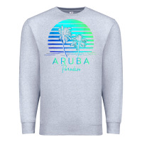 Heather Grey Vintage Aruba Beach Tropical Vibes Vacation Souvenir Gift Premium Sweatshirt - longCreatives