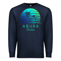 Navy Vintage Aruba Beach Tropical Vibes Vacation Souvenir Gift Premium Sweatshirt - longCreatives