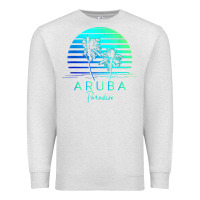 Oatmeal Heather Vintage Aruba Beach Tropical Vibes Vacation Souvenir Gift Premium Sweatshirt - longCreatives