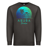 Smoke Vintage Aruba Beach Tropical Vibes Vacation Souvenir Gift Premium Sweatshirt - longCreatives