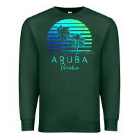 Sports Green Vintage Aruba Beach Tropical Vibes Vacation Souvenir Gift Premium Sweatshirt - longCreatives