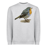 Heather Grey yellow breast Heavyweight Sweatshirt - LillyAllenDesigns