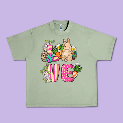 Love Easter Day Urban Heavy Tee Designed By Howdyjamesfarm