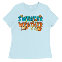 Baby Blue Fall Ladies Tee - texasbilliewilder