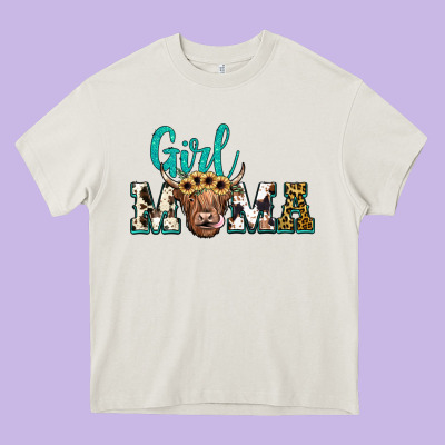 Girl Mama Heavy Core Tee Designed By Jahusdesignshop