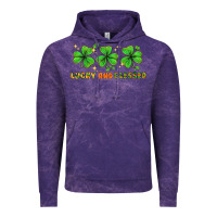 Cloud Purple St. Patrick's Day lucky and blessed Vintage Hoodie - HowdyJamesFarm