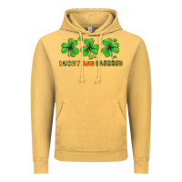 Vintage Mustard St. Patrick's Day lucky and blessed Vintage Hoodie - HowdyJamesFarm