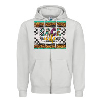 Dove Grey race wife Zipper Hoodie - Artiststas