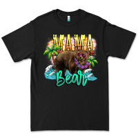 Black Mama bear summer Premium Tee - NancyCooperArtShop