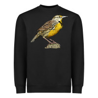Black Western Meadowlark Heavyweight Sweatshirt - LillyAllenDesigns