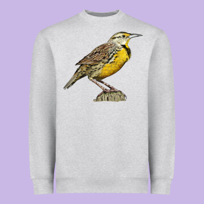 Western Meadowlark Heavyweight Sweatshirt Designed By Lillyallendesigns