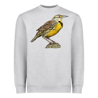 Heather Grey Western Meadowlark Heavyweight Sweatshirt - LillyAllenDesigns