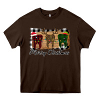 Chocolate Brown Merry Christmas Teeth Heavy Core Tee - Bettercallsaul