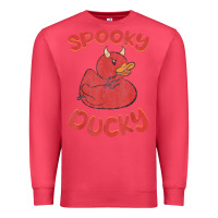 Cardinal spooky devil rubber duck halloween Premium Sweatshirt - longCreatives