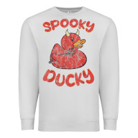 Spooky Devil Rubber Duck Halloween Premium Sweatshirt | Teevron
