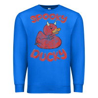 True Royal spooky devil rubber duck halloween Premium Sweatshirt - longCreatives