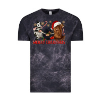 Cloud Black merry christmas heifer cow gnomies Vintage Tee - CowGirlArtShop