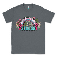 Charcoal Heather Strong Cancer rainbow Cancer Awareness Classic Tee - HowdyJamesFarm