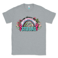 Heather Grey Strong Cancer rainbow Cancer Awareness Classic Tee - HowdyJamesFarm