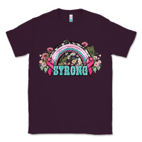 Plum Strong Cancer rainbow Cancer Awareness Classic Tee - HowdyJamesFarm