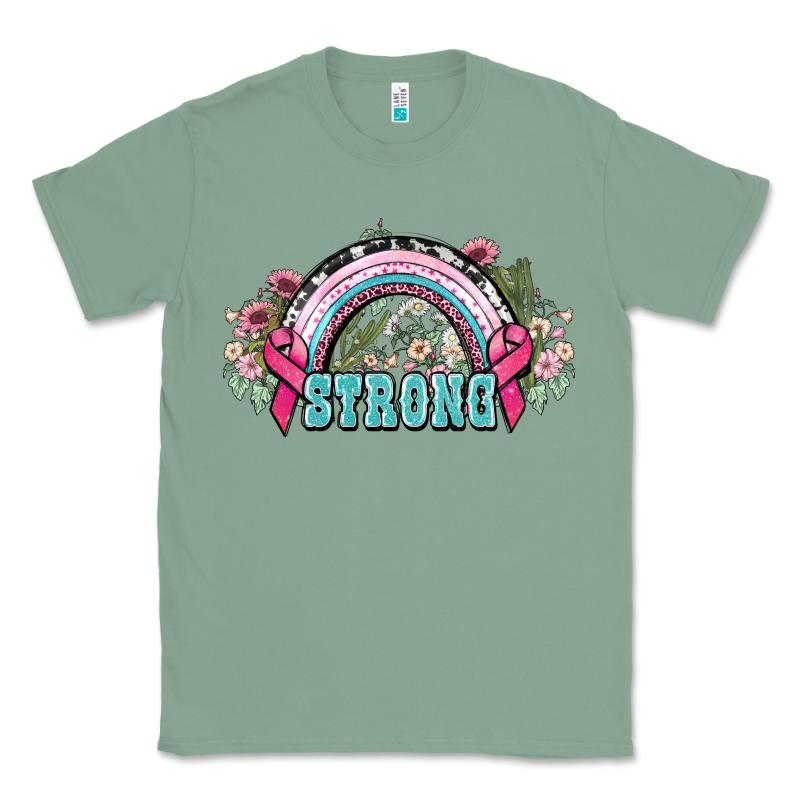 Strong Cancer Rainbow Cancer Awareness Classic Tee by HowdyJamesFarm | Teevron