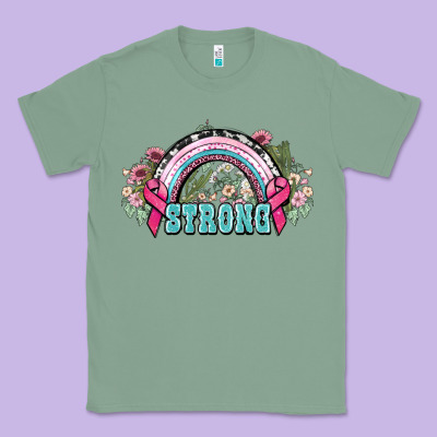 Strong Cancer Rainbow Cancer Awareness Classic Tee Designed By Howdyjamesfarm