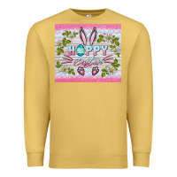 Antique Gold happy easter bunny Premium Sweatshirt - BarkalooDesign