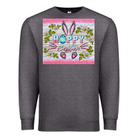 Charcoal Heather happy easter bunny Premium Sweatshirt - BarkalooDesign