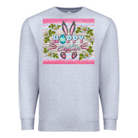 Heather Grey happy easter bunny Premium Sweatshirt - BarkalooDesign