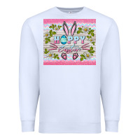 White happy easter bunny Premium Sweatshirt - BarkalooDesign