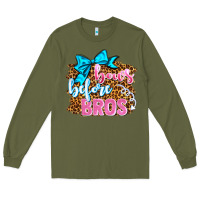 Army Green bows before bros olivia Long Sleeve Tee - OliviaCreatesArt