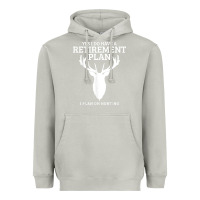 Moon Dust Hunting Retirement Plan Funny Elk Deer Retired Hunter Gift Heavyweight Hoodie - longCreatives